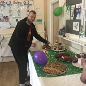 Macmillan coffee morning, table spread