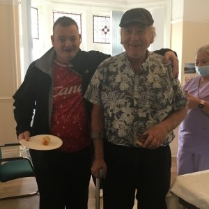 residents from Glen Garth enjoying the coffee morning