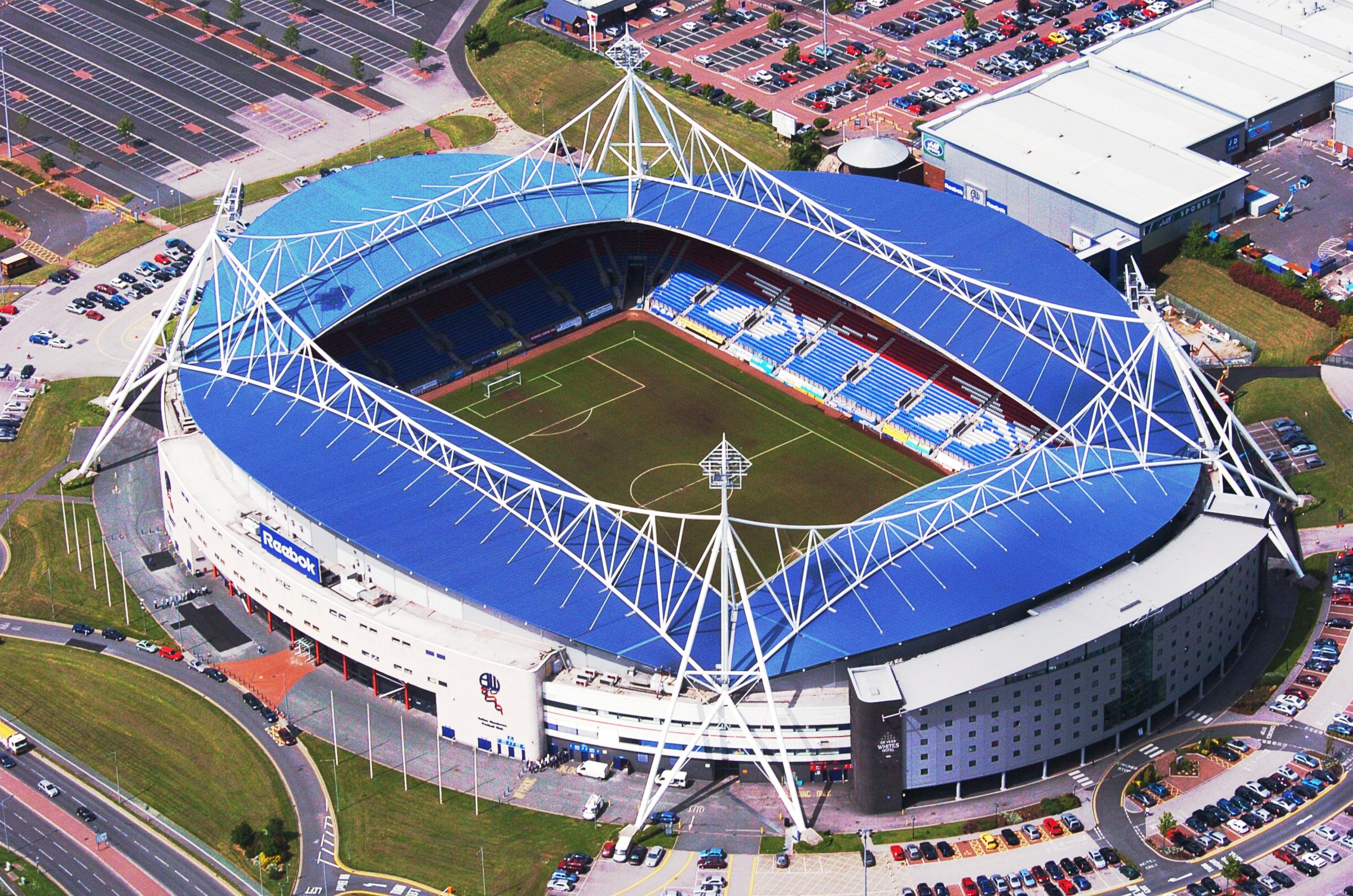 birds eye view of Reebok stadium, Bolton