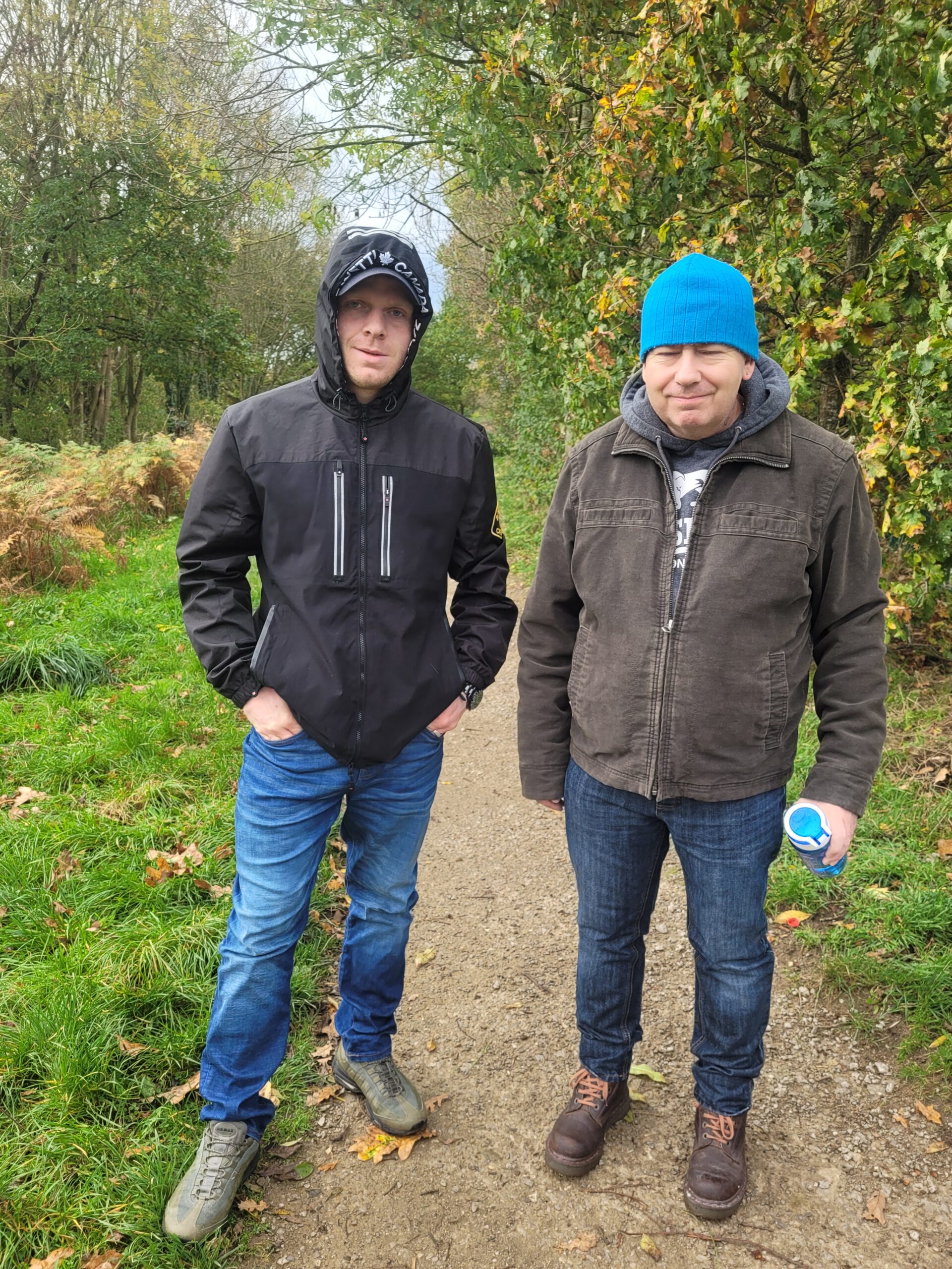 residents in woolly hats outdoors
