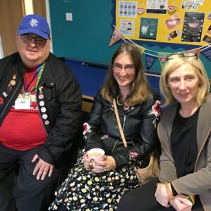 group of residents sitting on couch