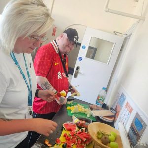Fruit kebabs at Glen Garth House