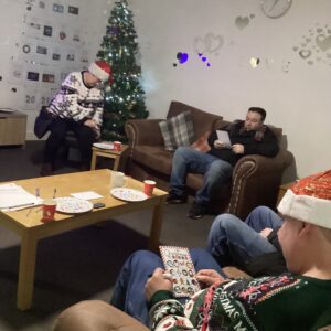 residents sitting in lounge