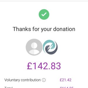 justgiving donation page