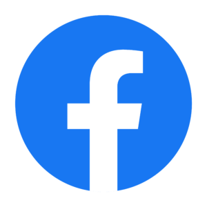 facebook logo - white f in blue circle