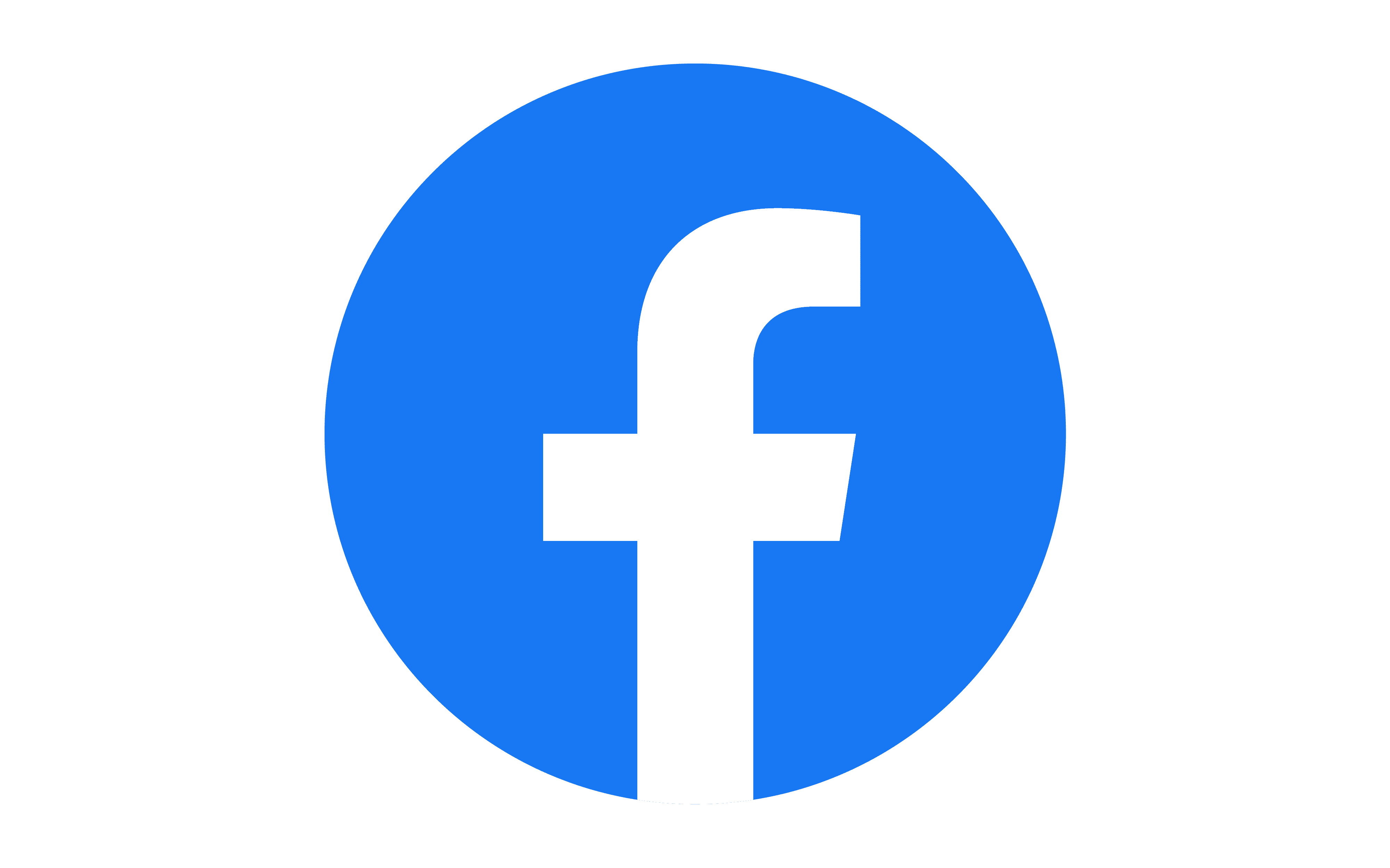 facebook logo - white f in blue circle