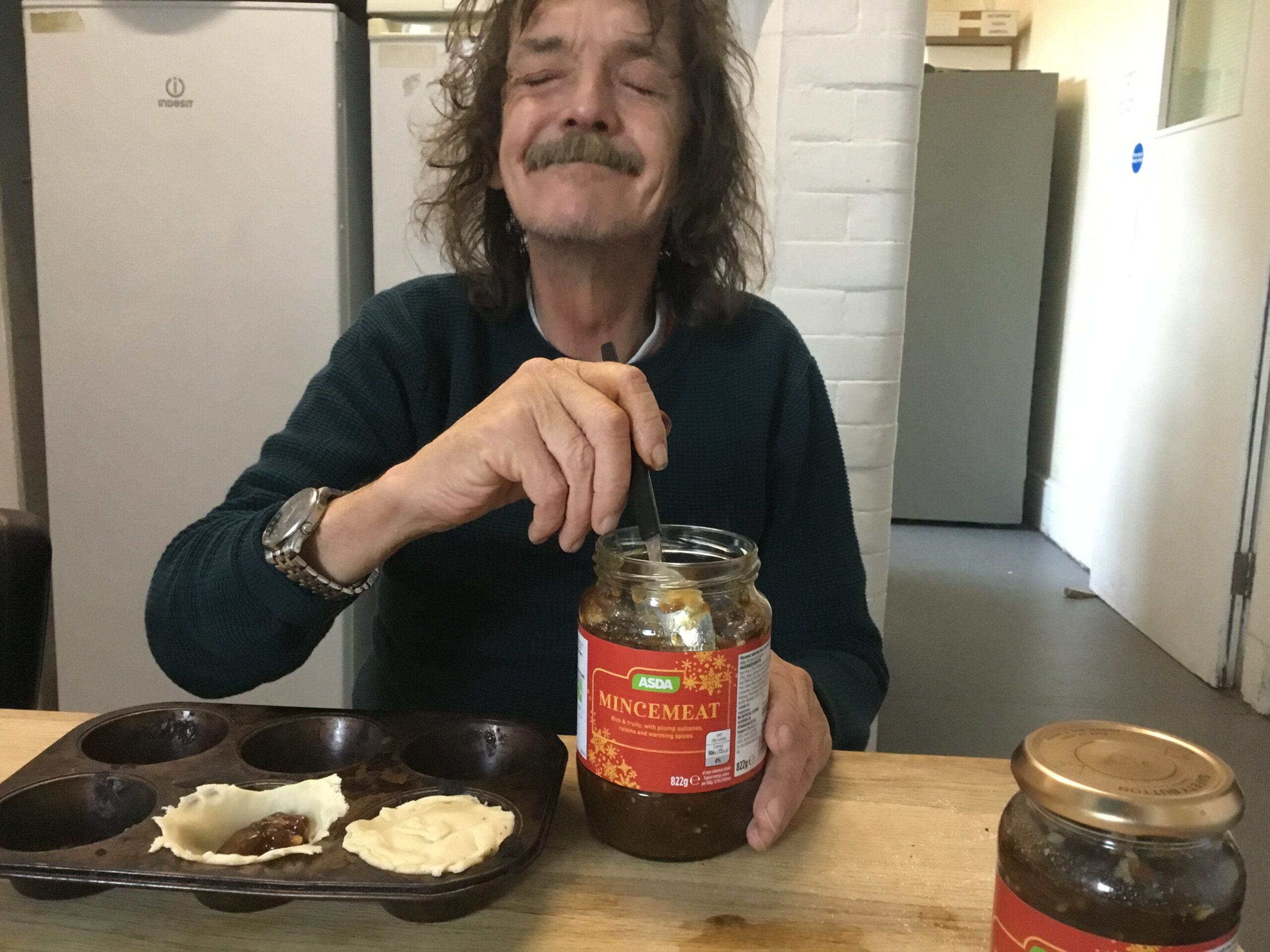 resident making mince pies