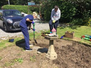 life at Glen Garth House: gardening and maintenance begins