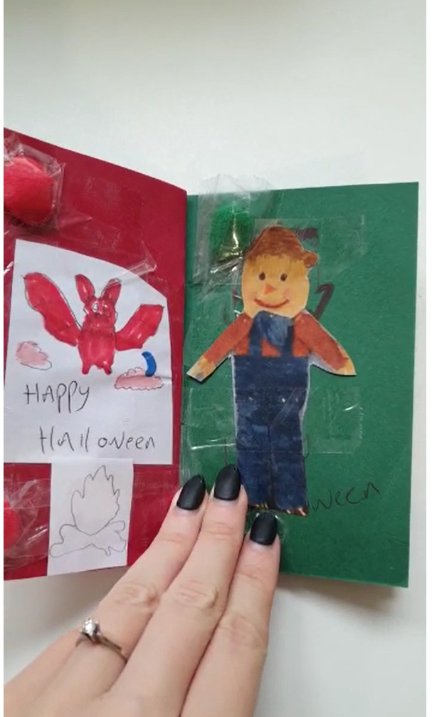 Halloween booklet created by resident