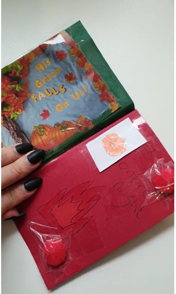 Halloween booklet created by resident