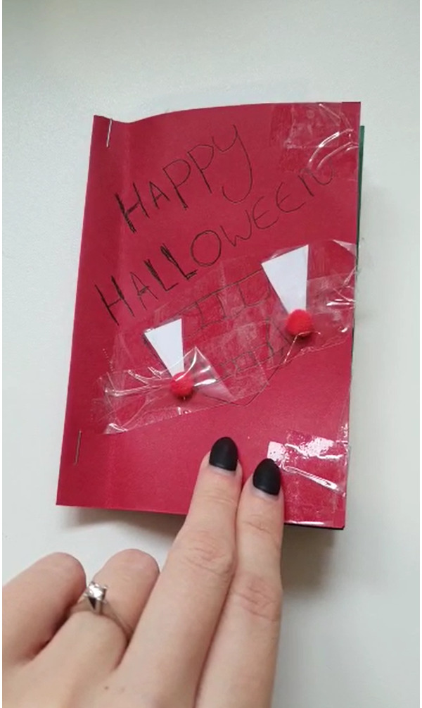 Halloween booklet created by resident