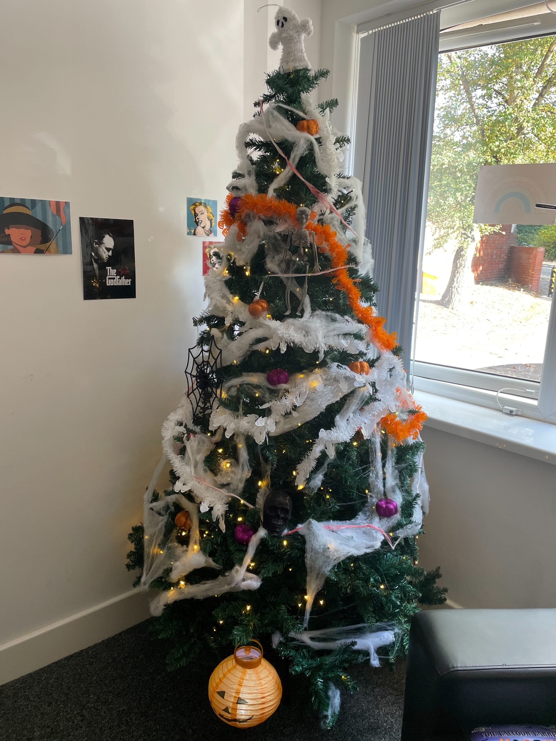Grainger House Halloween tree
