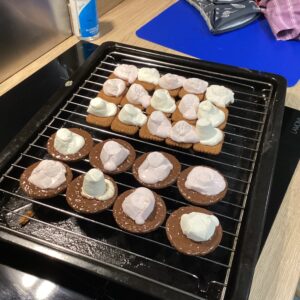 smores in the making...