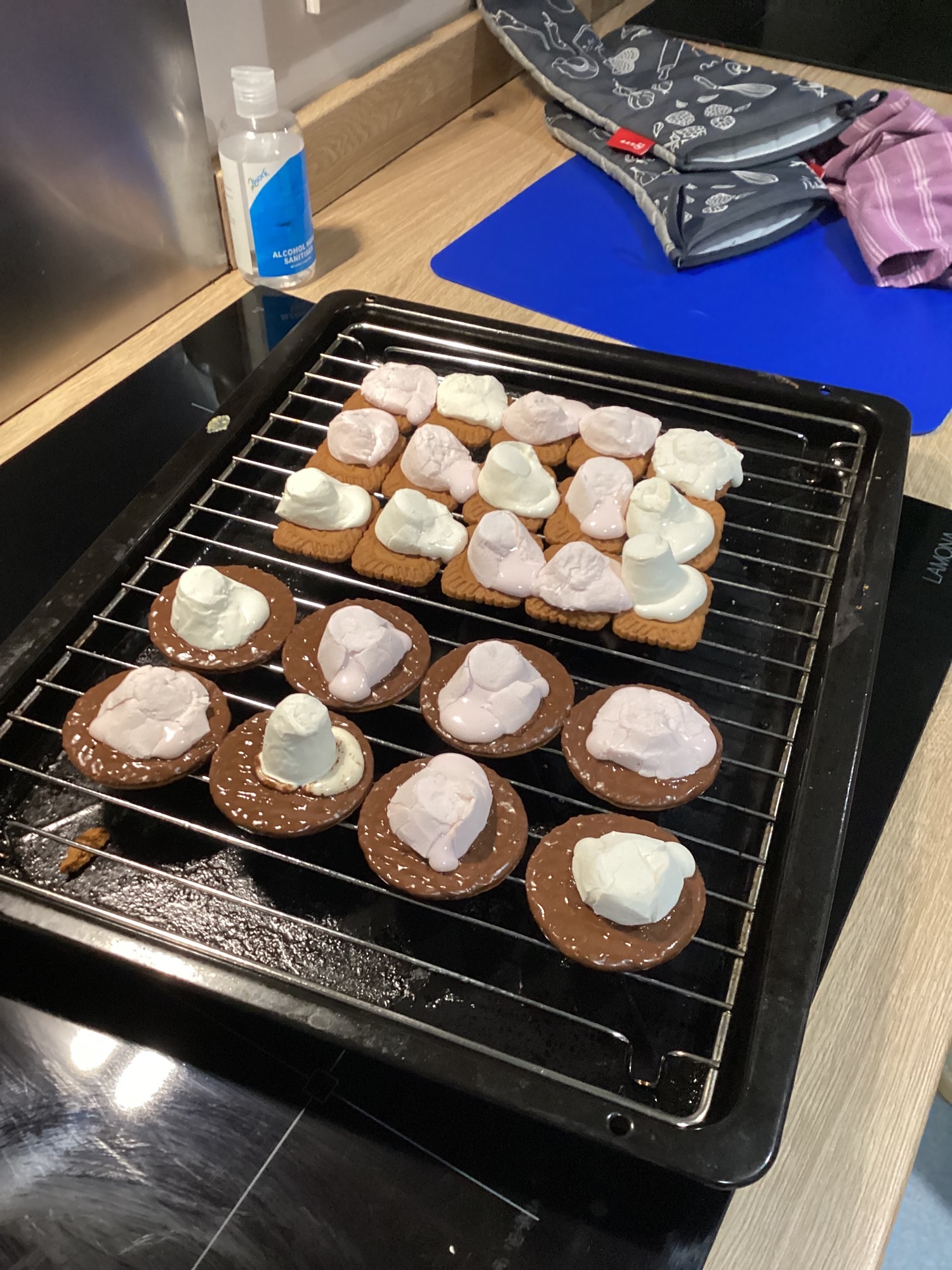 smores in the making...