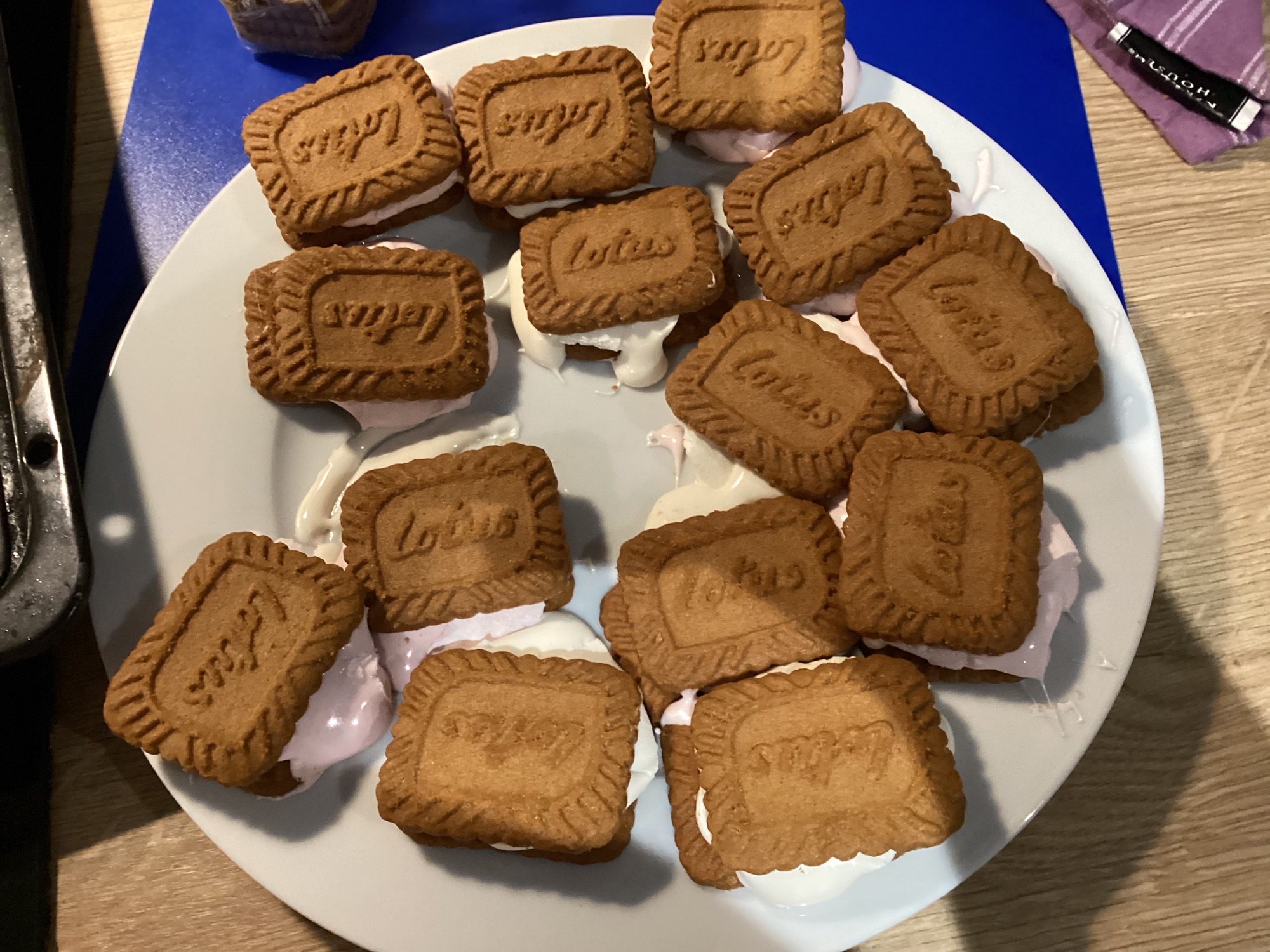 plate of homemade smores