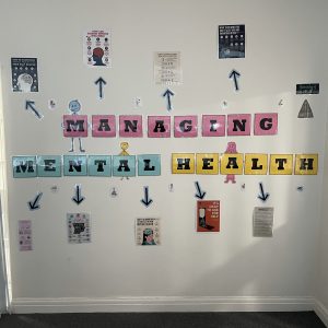 Managing Mental Health wall display