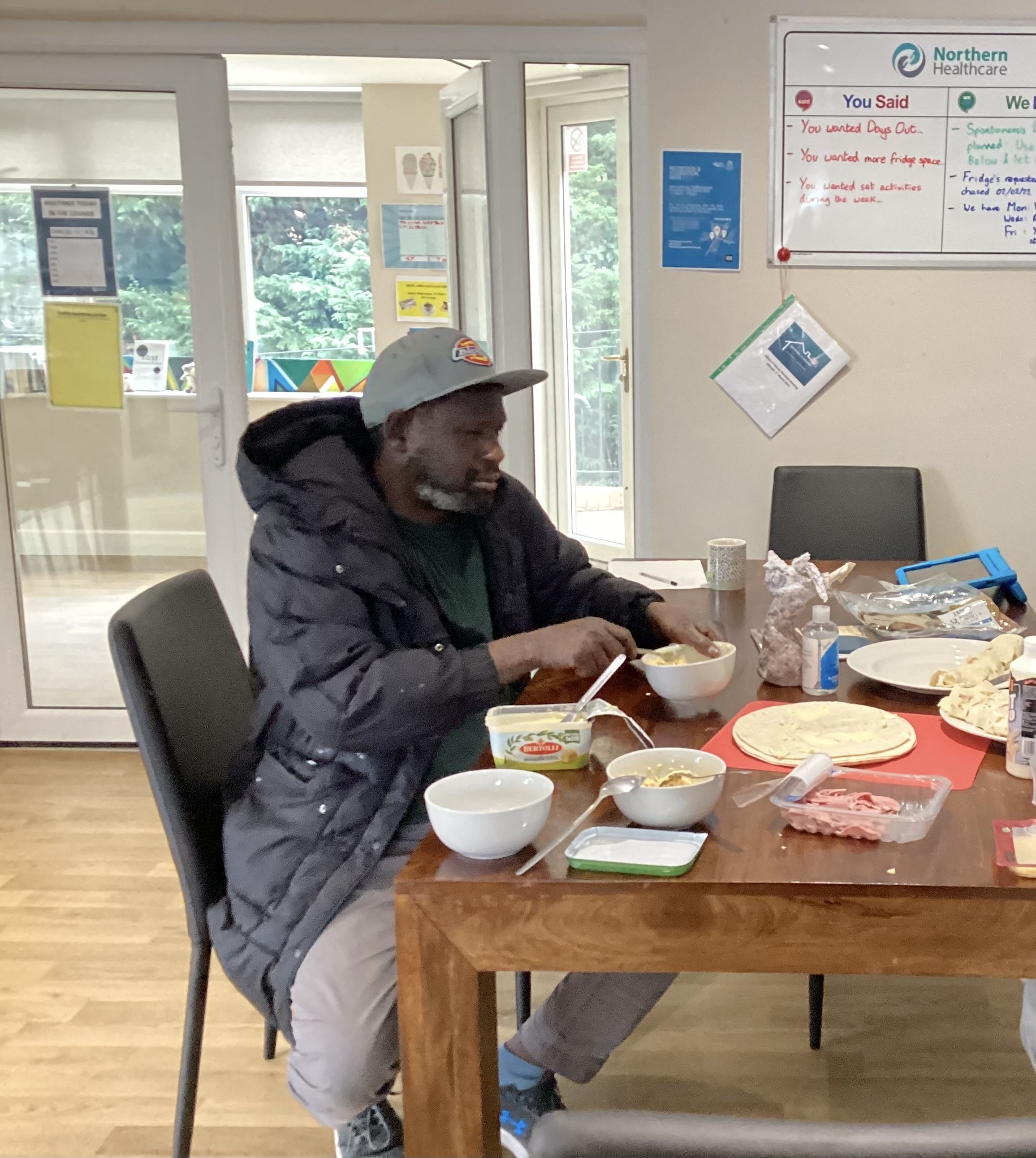 Adamson House resident baking