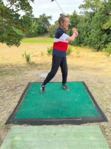 resident playing golf