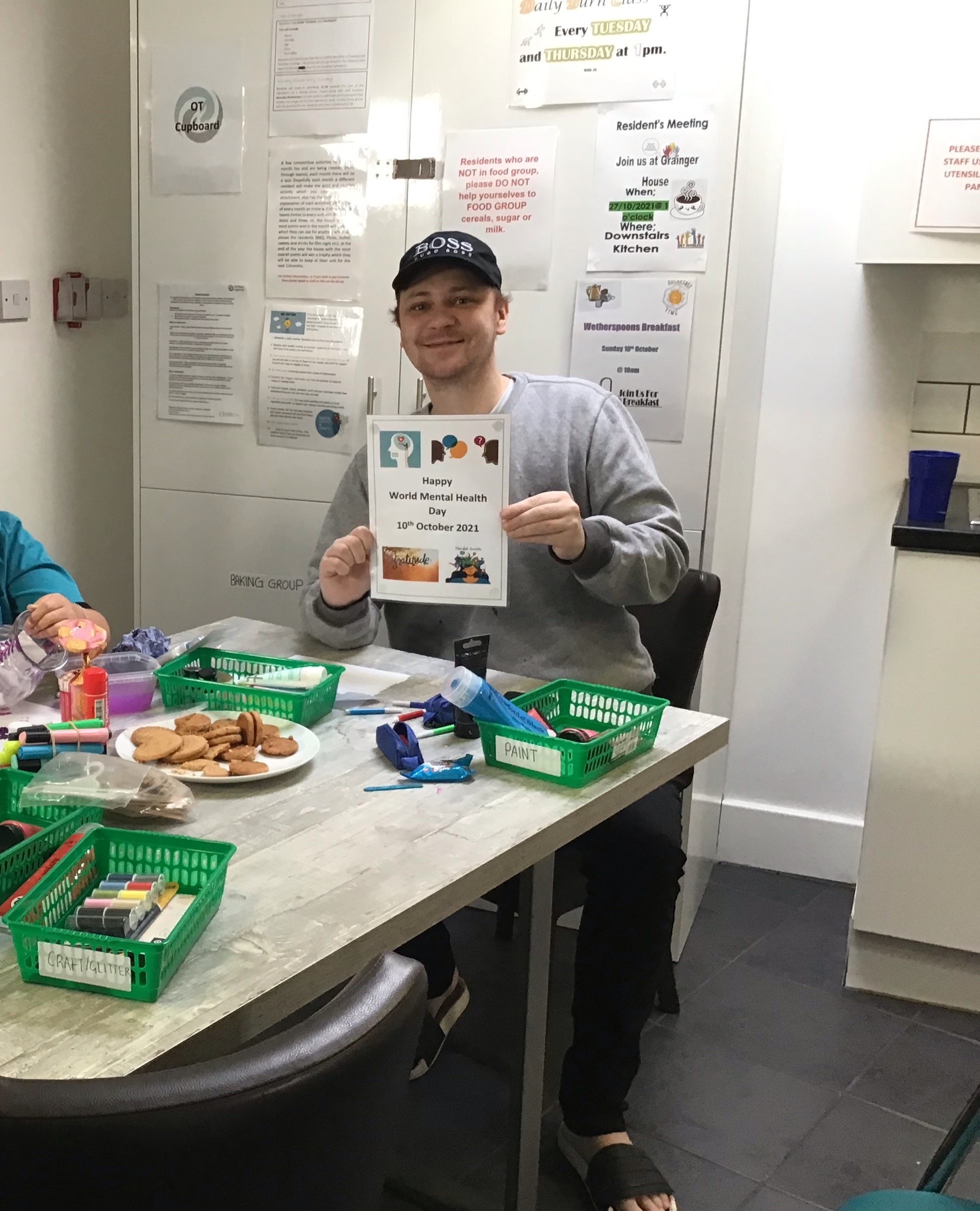resident at Grainger House on World Mental Health day