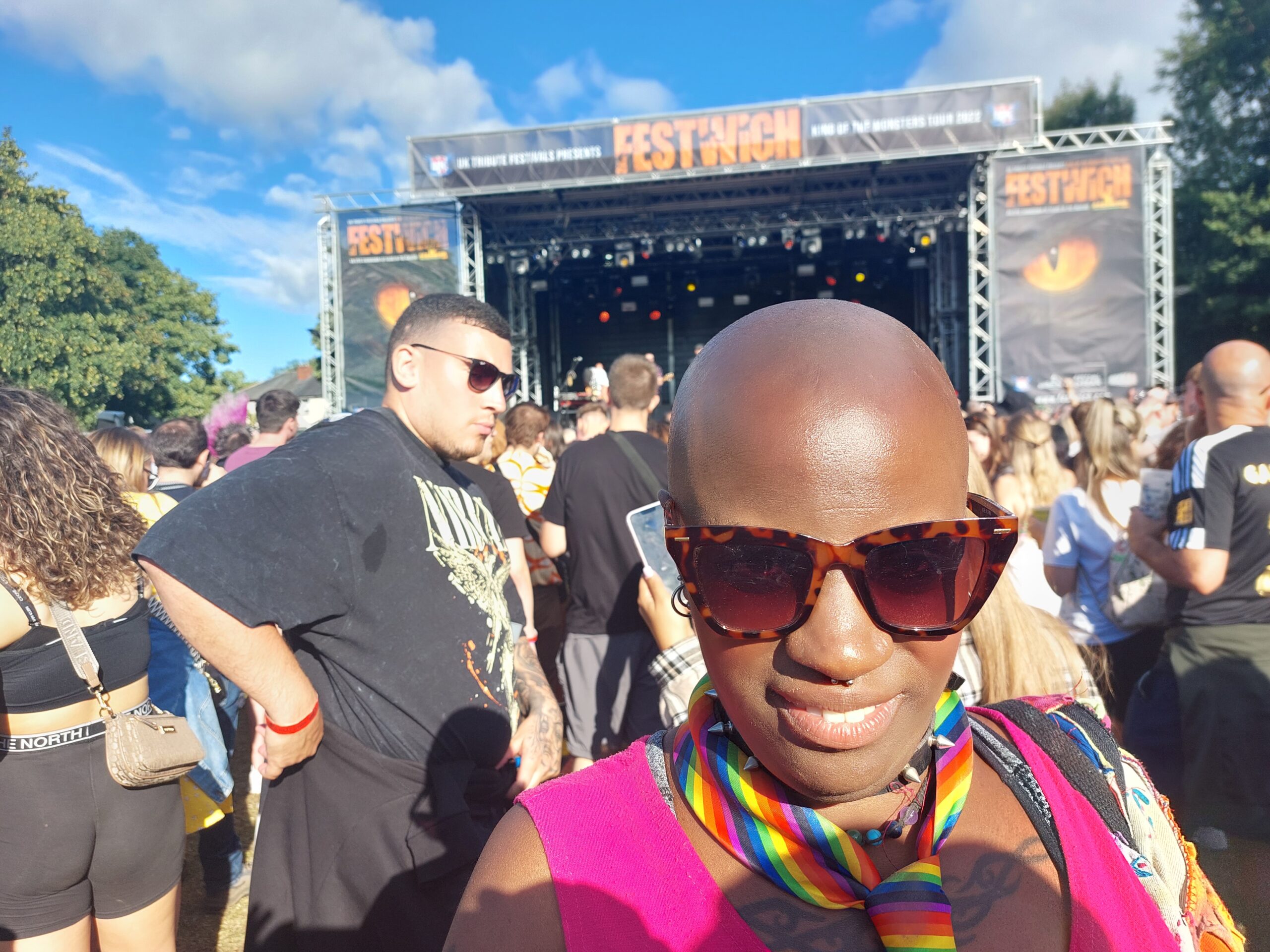 resident in the crowd at Festwich festival