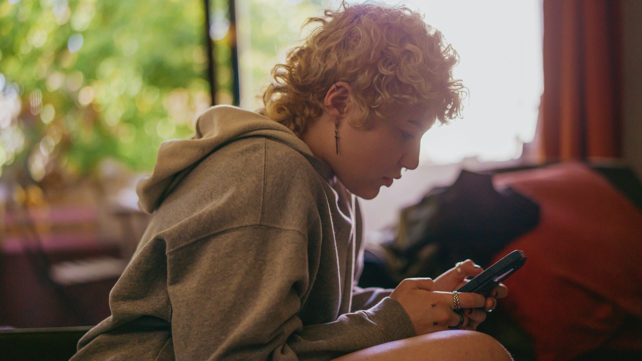 Person on phone
