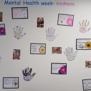 Mental Health Week wall display