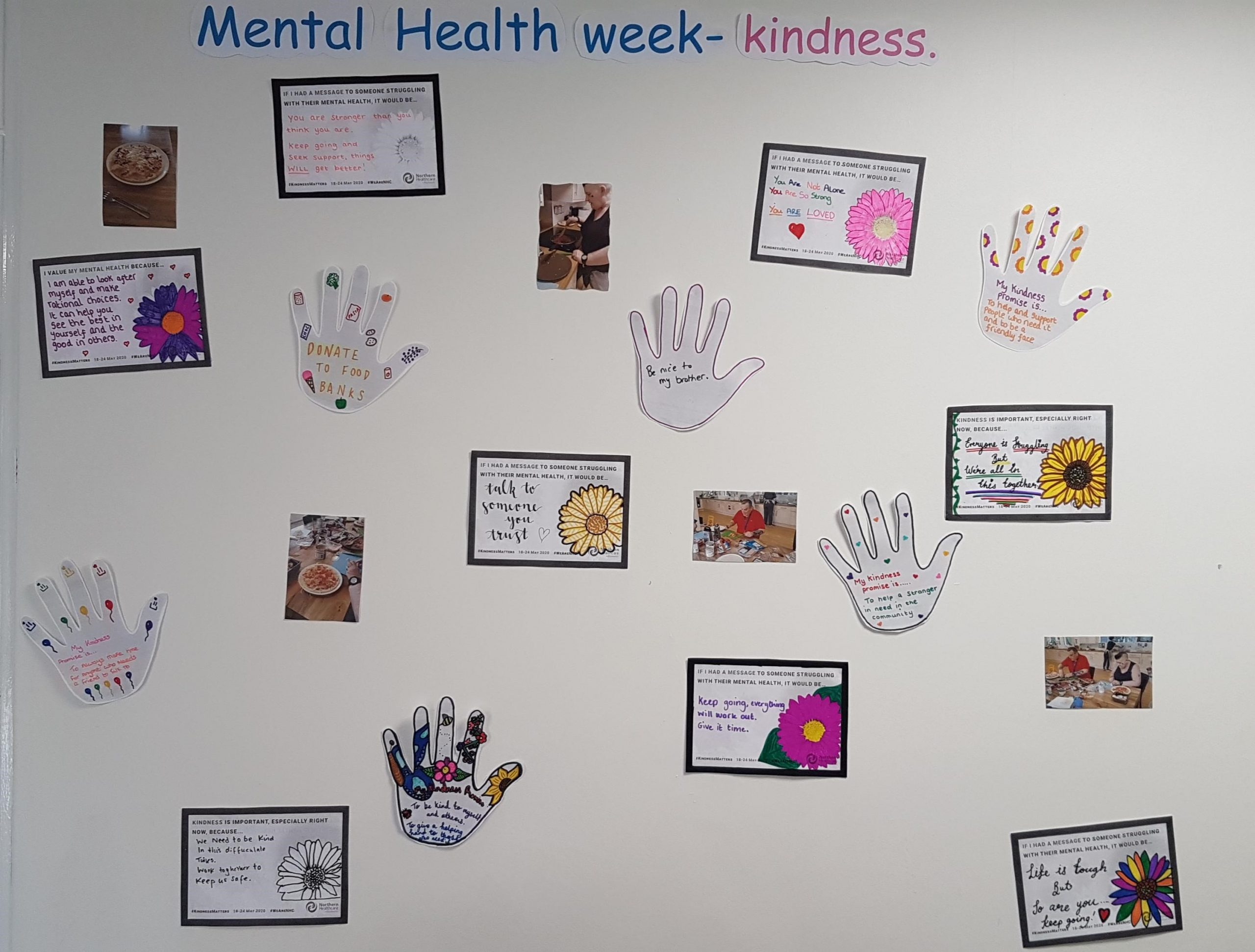 Mental Health Week wall display