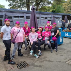 the team pre Race for Life!