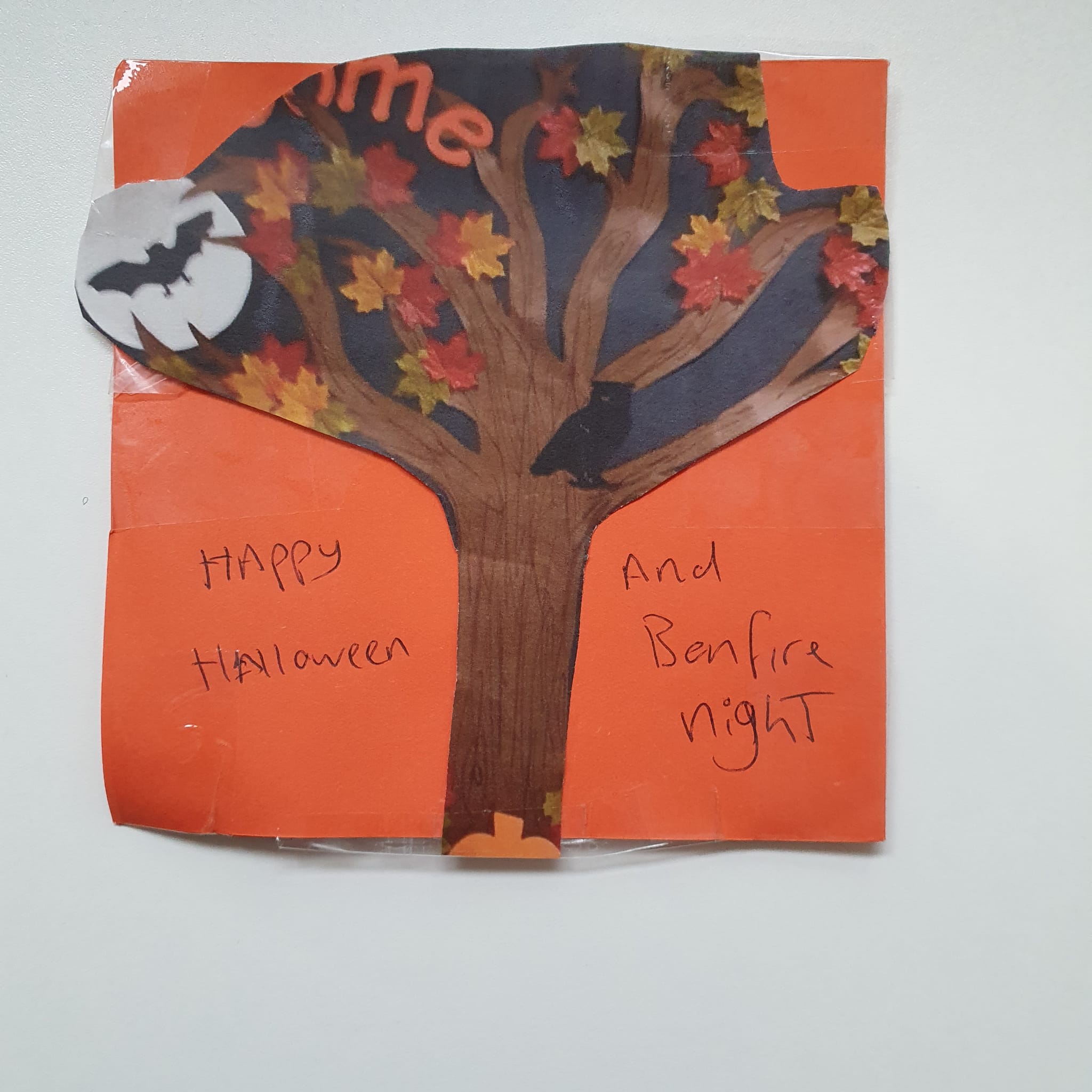 Halloween booklet created by resident