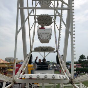 residents on Ferris wheel