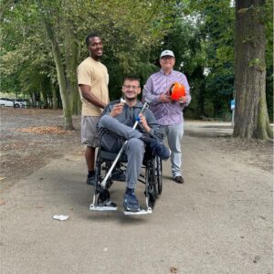 3 residents at the park