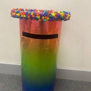 rainbow post box