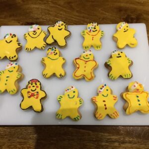 tray of pudsey bear biscuits