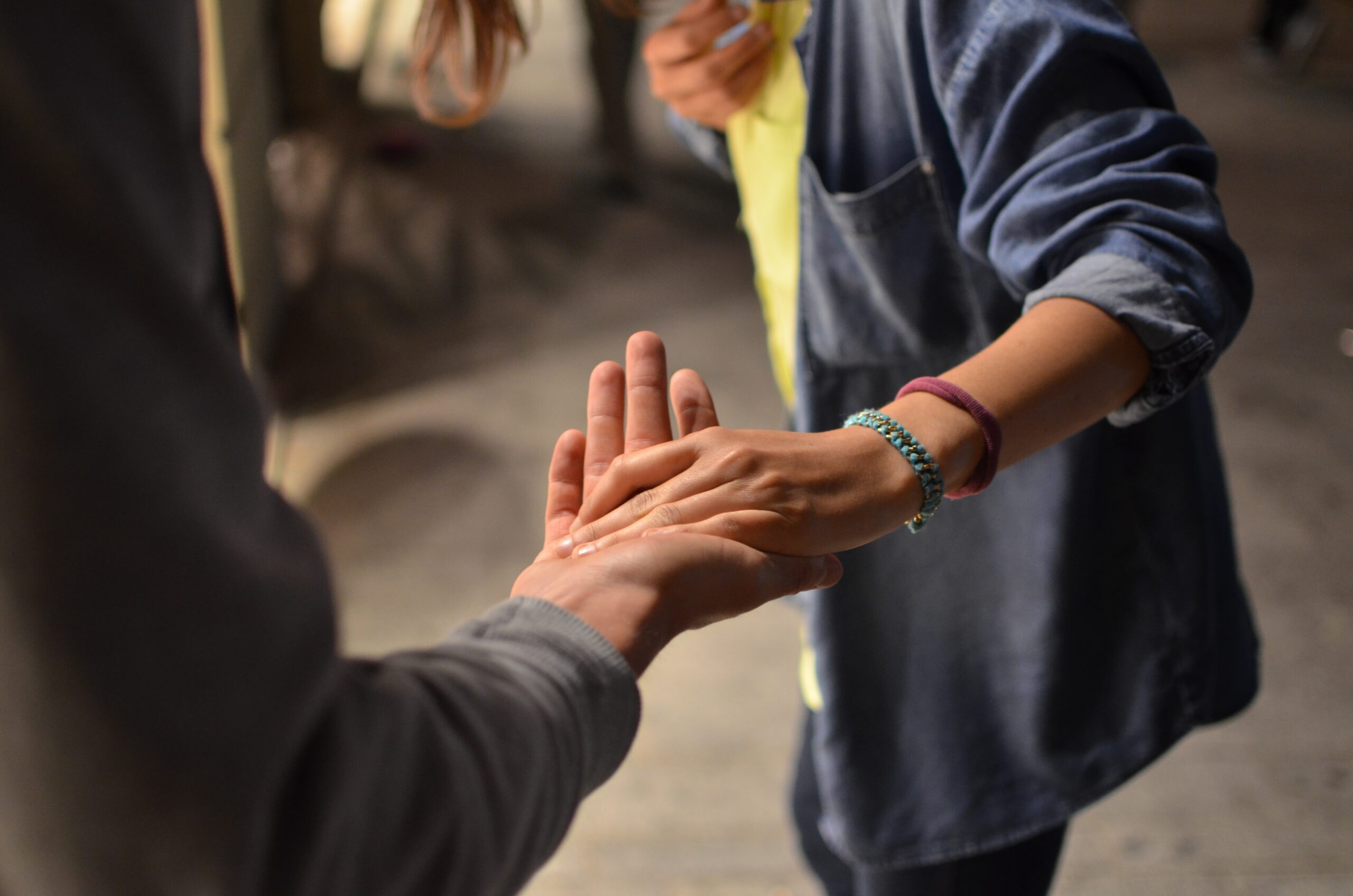 life as a support worker: man and woman holding hands