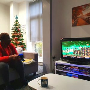 residents playing video games