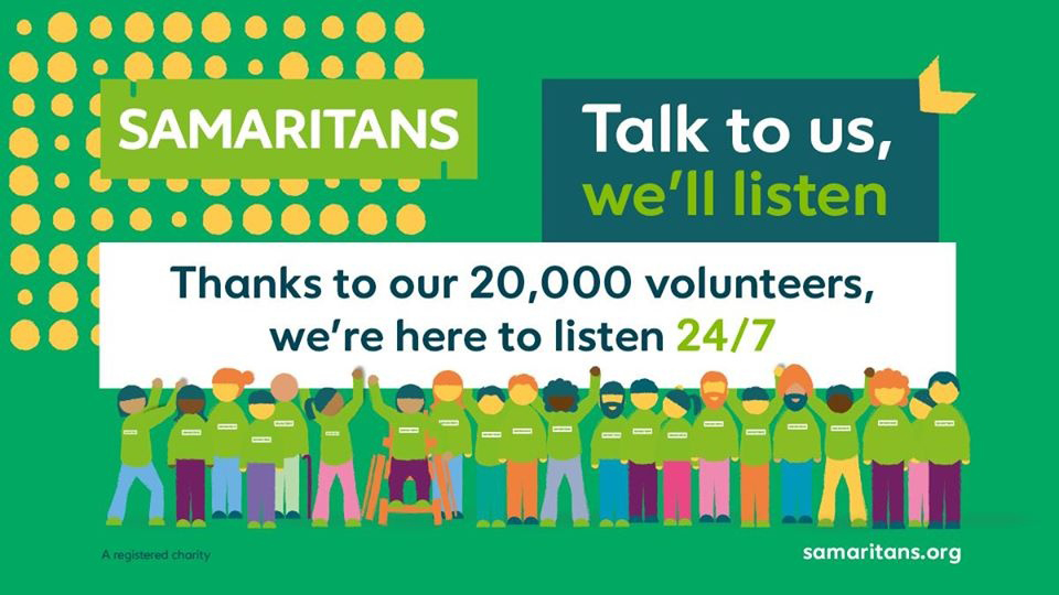 Samaritans information banner