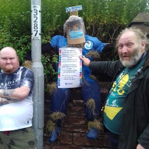 residents and Northern Healthcare scarecrow