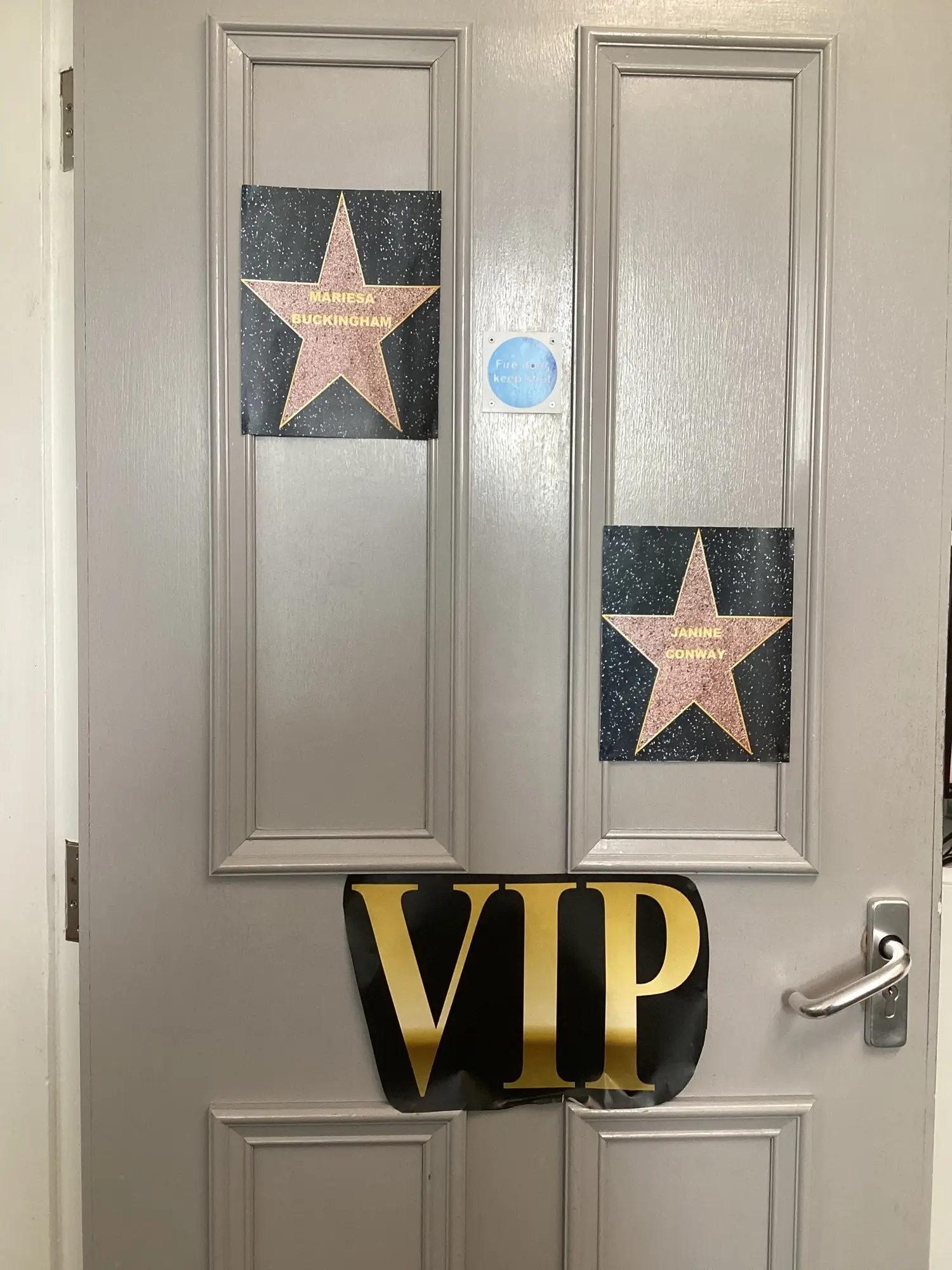 door with VIP sign