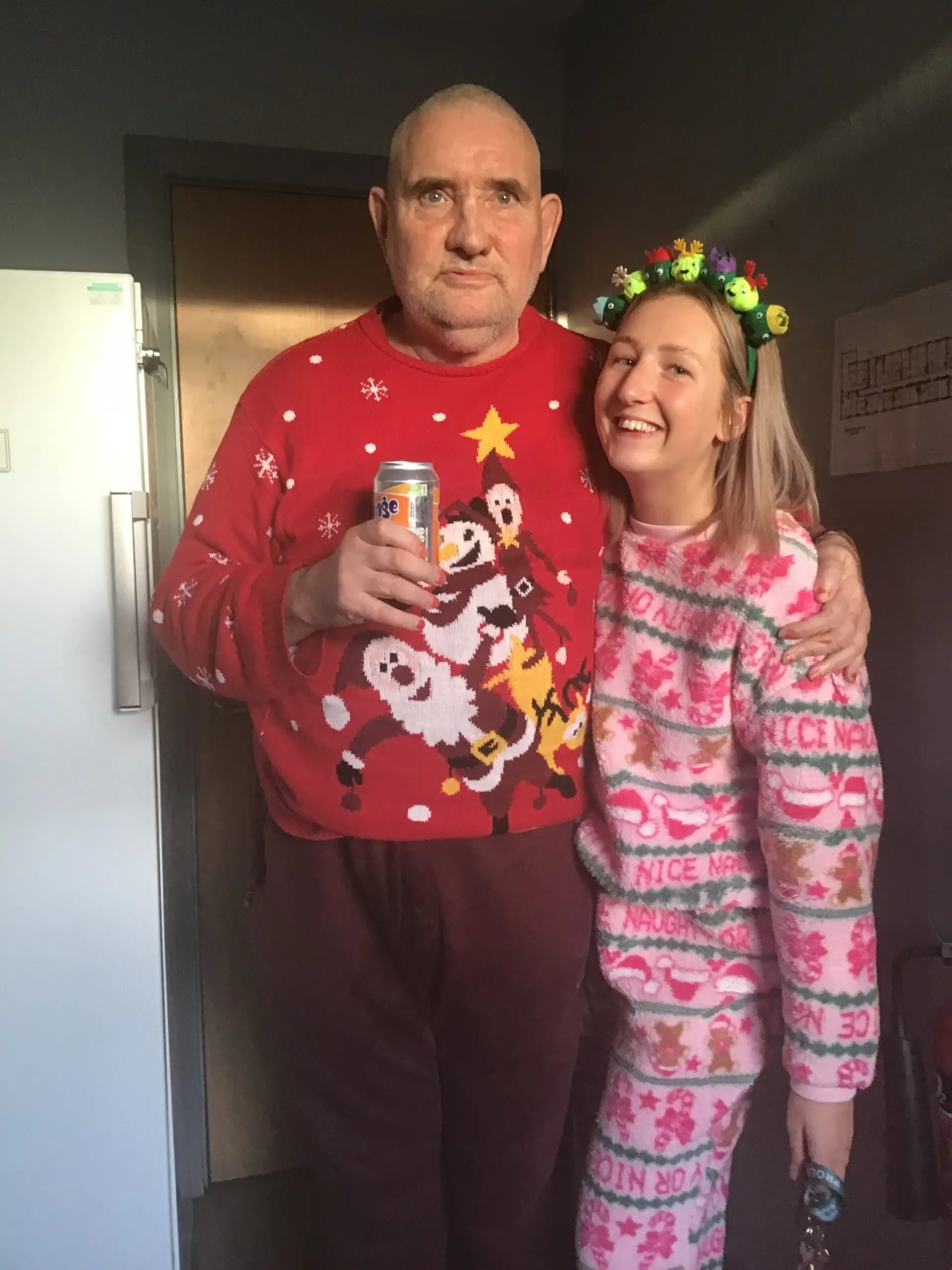 residents in christmas jumpers