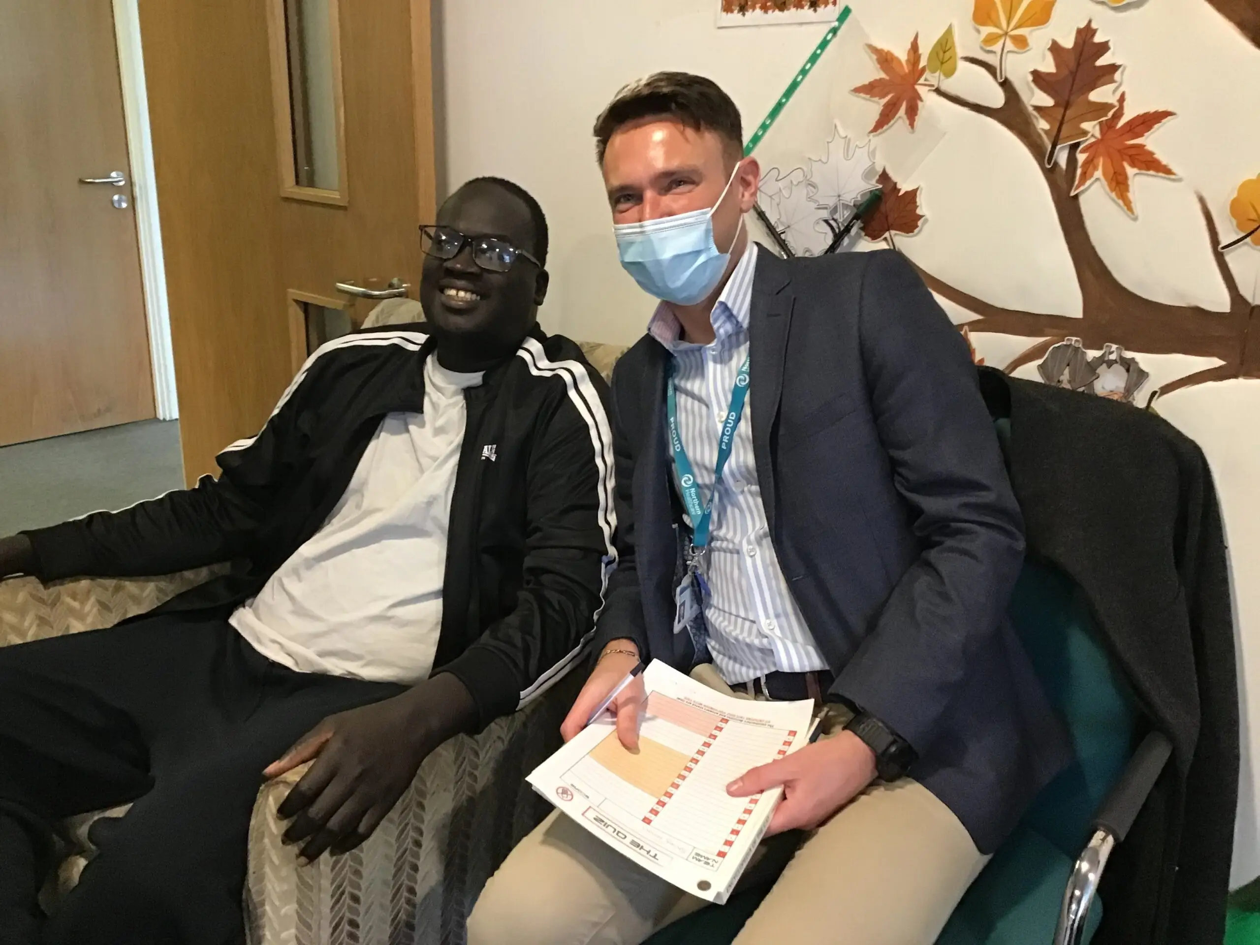 resident with NHC director Ashley Mancey-Johnson