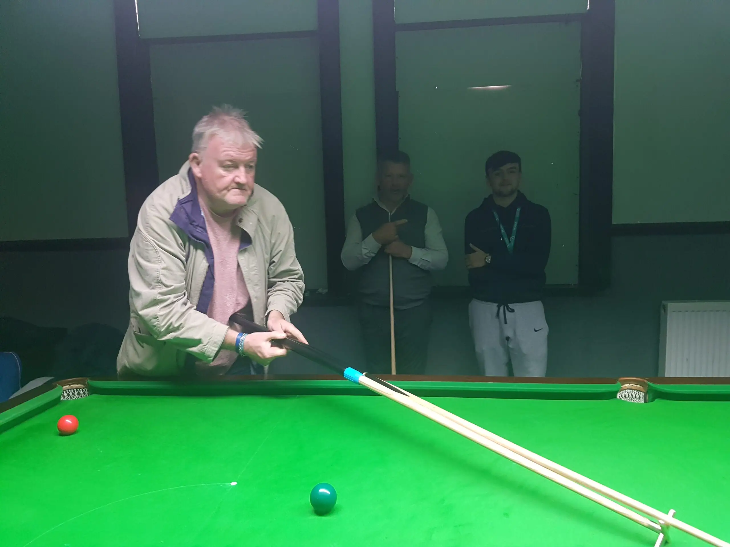 resident playing snooker