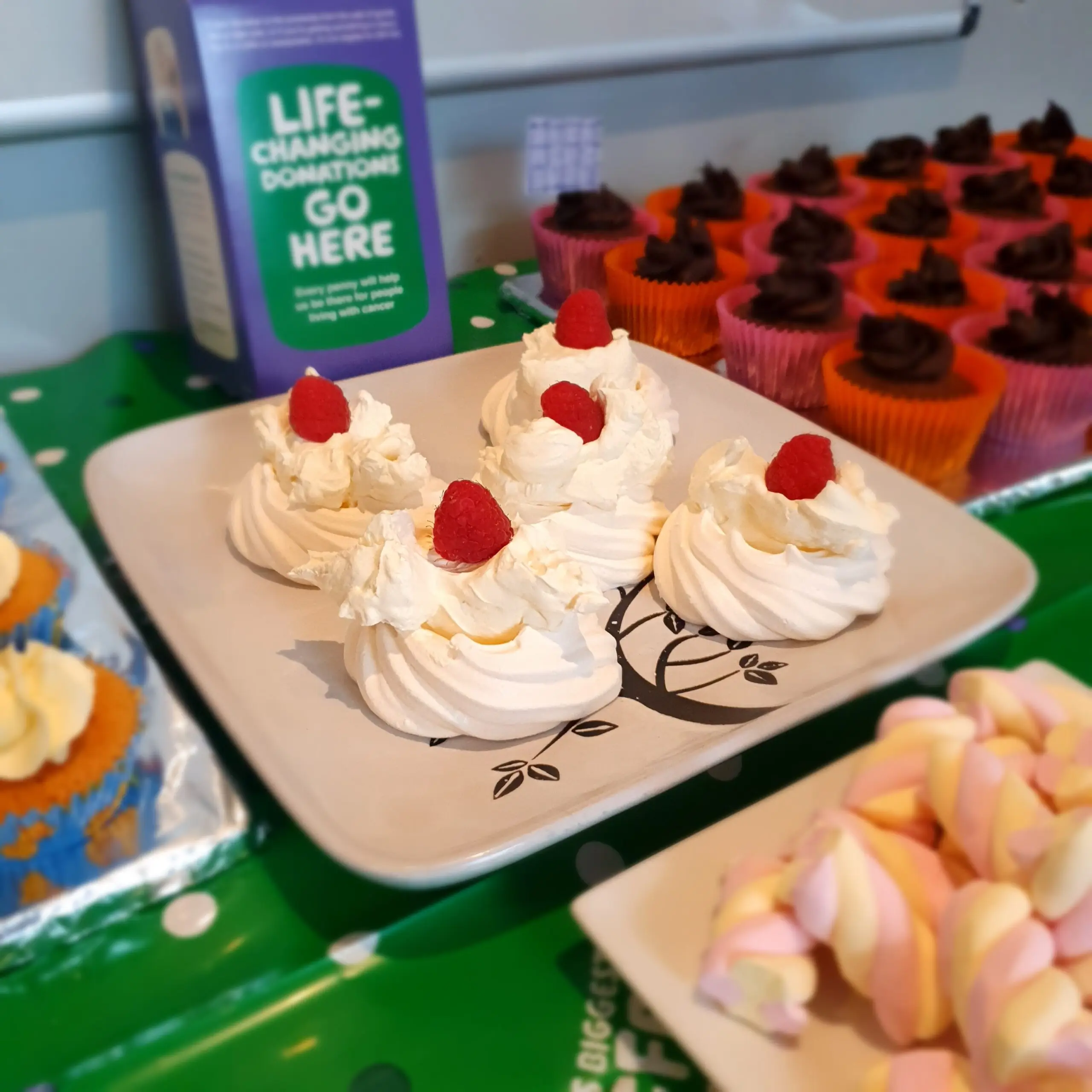 plate of meringues