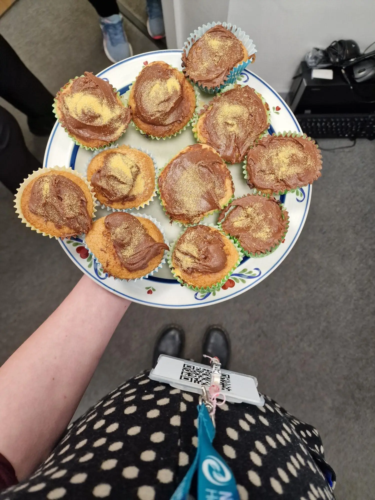 plate of homemade buns