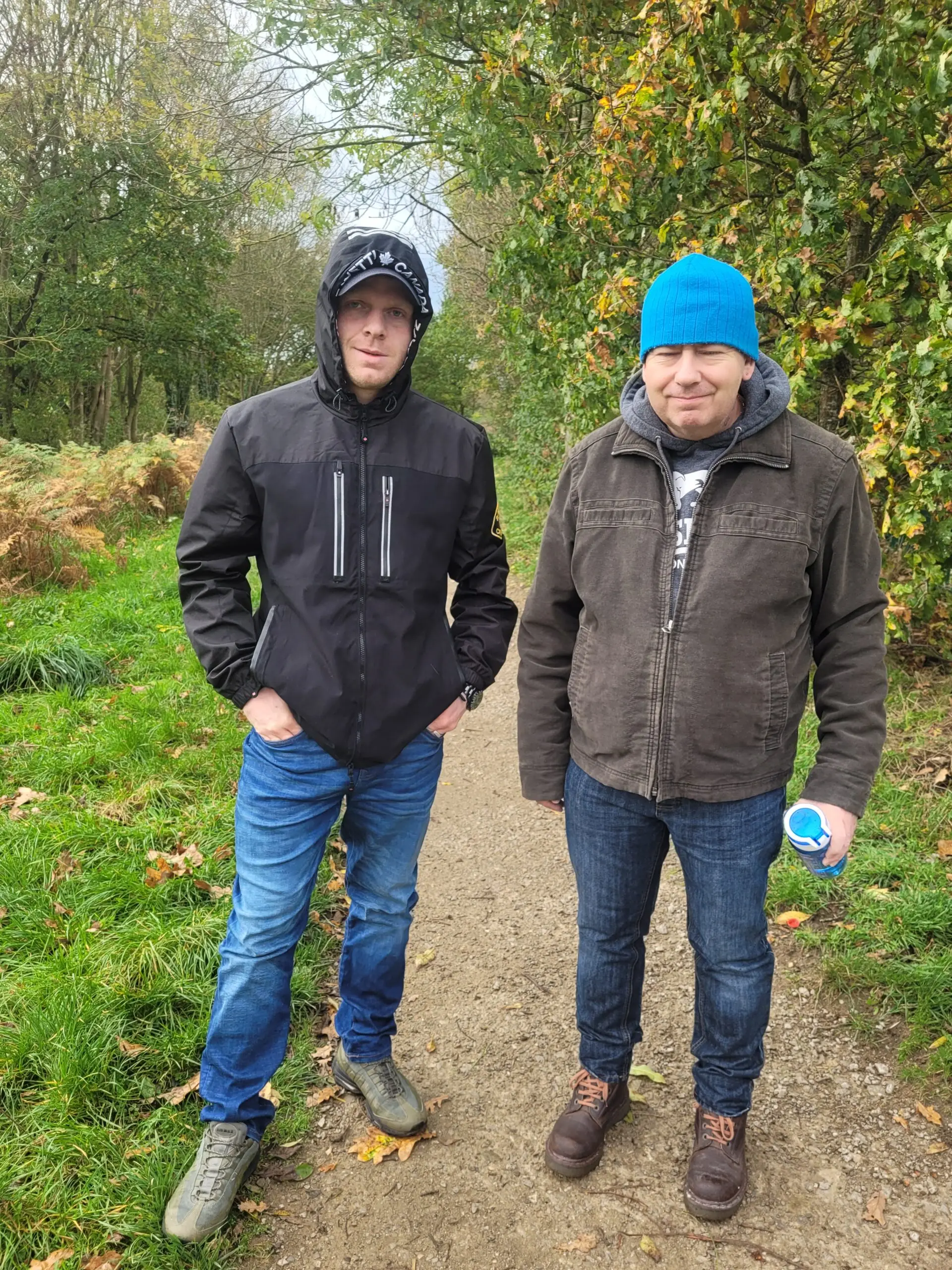 residents in woolly hats outdoors