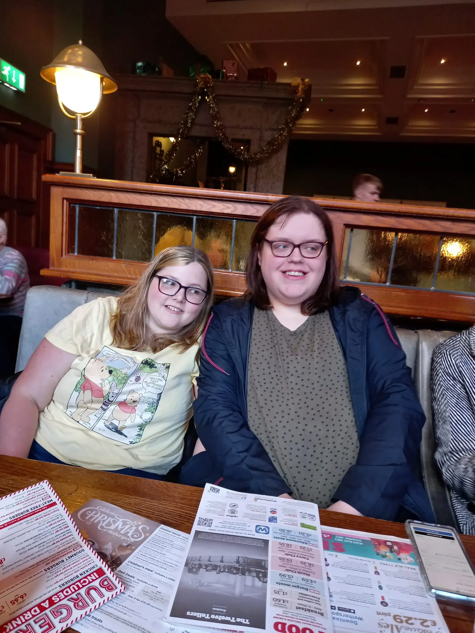 residents enjoying Christmas meal
