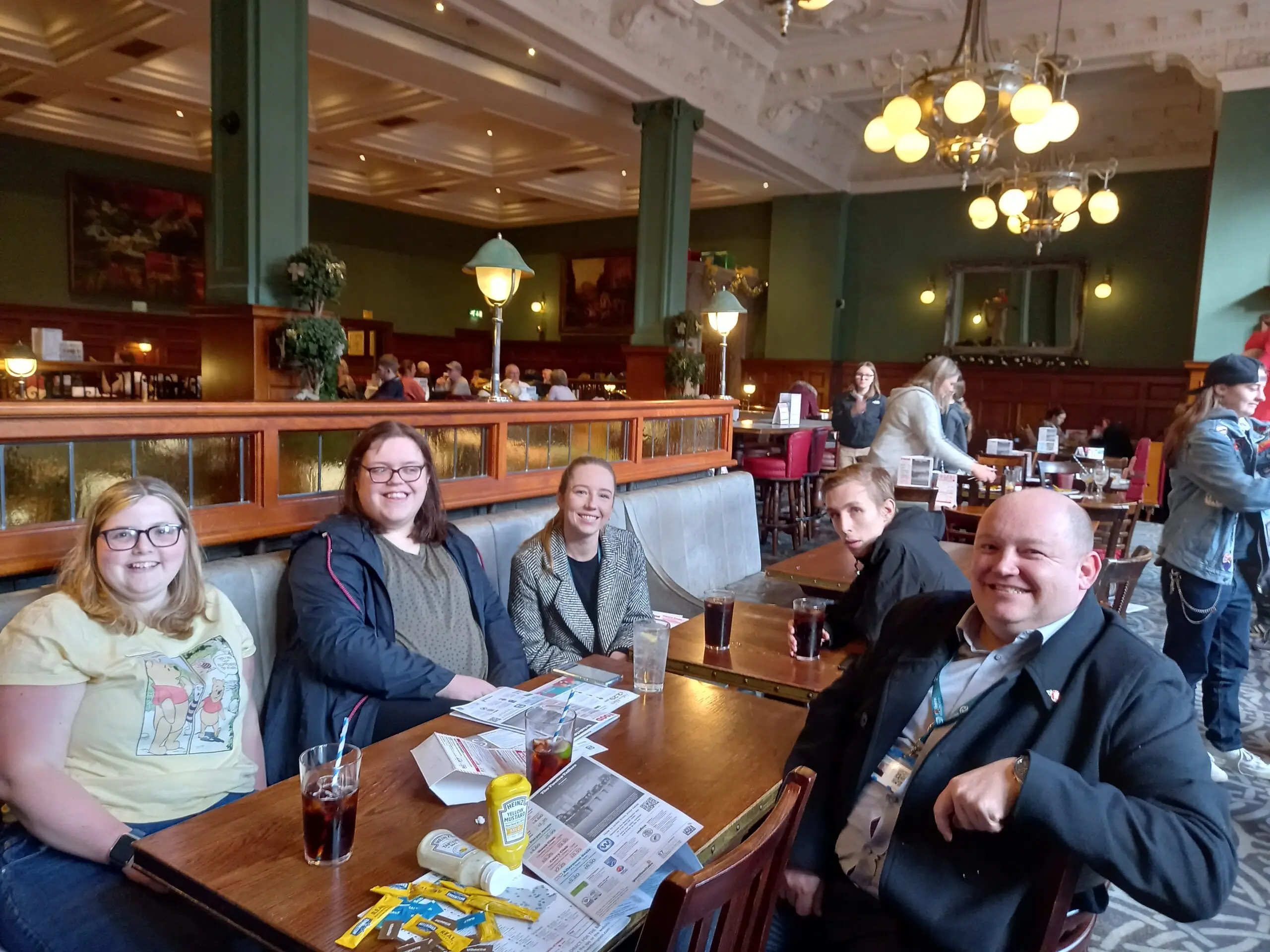 residents enjoying Christmas meal