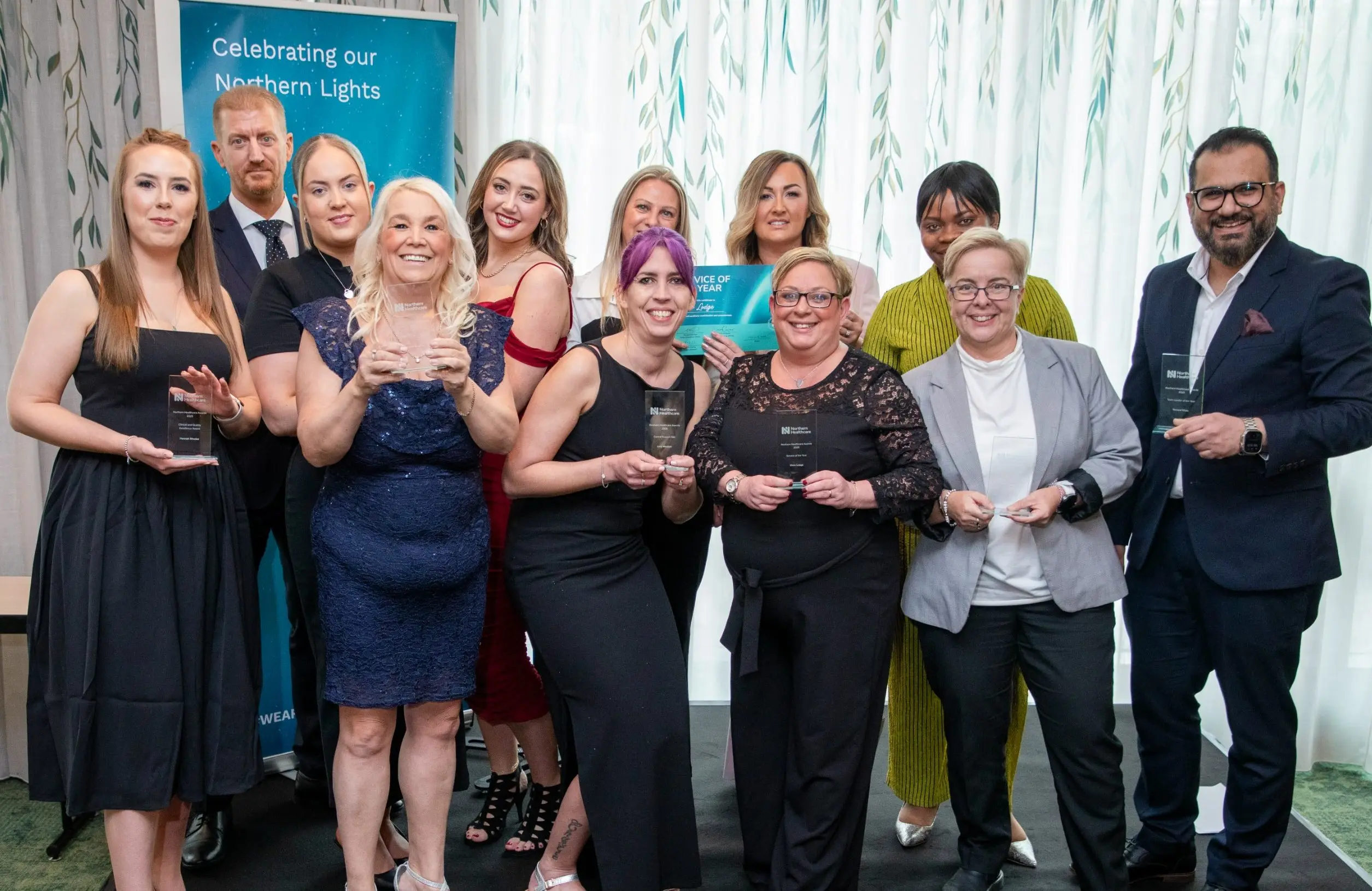 Winners at the Northern Healthcare Awards 2026, held at Treehouse Hotel, Manchester