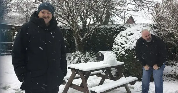 Snow at Glen Garth House!