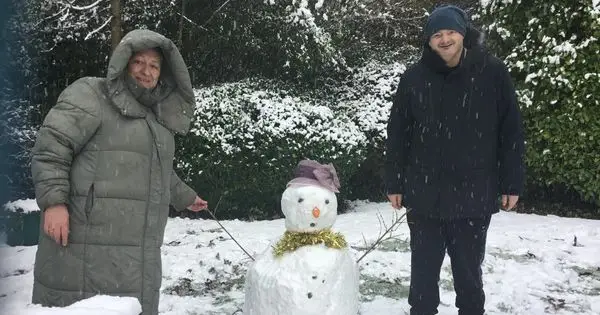Snow at Glen Garth House!