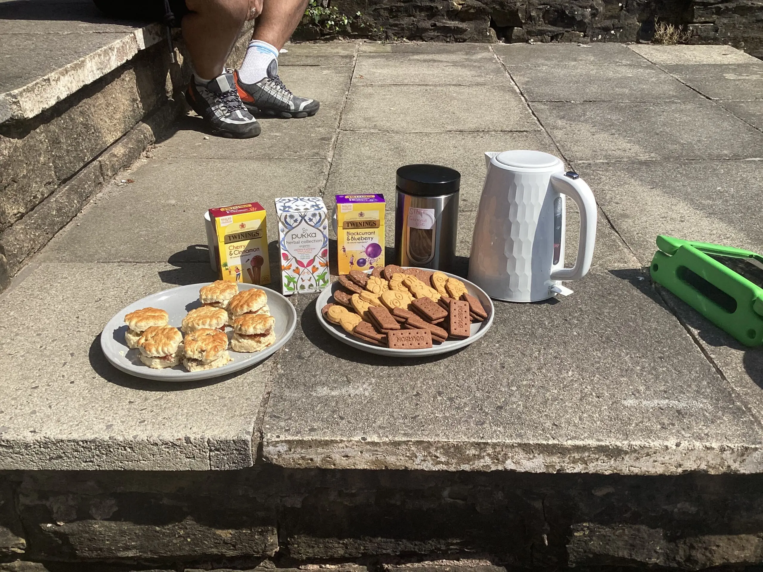 tea, biscuits and scones